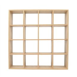 Mini support de rangement pour maison de poupée 1:12, étagère Miniature à 16 grilles, étagère de cuisine, chambre à coucher, présentoir de meubles, organisateur d'articles divers