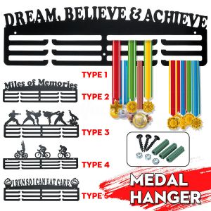 Rekken 30 Type Medaille Hangende Houder Display Rack Hanger Beugel Muurhaken Kantoor Decor Ijzer Triatlon Hardlopen Sport Uitdaging Thuis