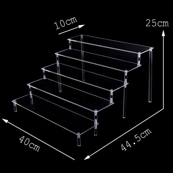 Racks Acrylique Présentoir Ransparent Échelle Étagère À La Main Figure Jouet Animation Modèle De Voiture Boîte Aveugle Parfum Stockage Modèle Stand