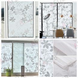 Rekken Frosted Window Film Privacy Ondoorzichtige raamstickers Zelfklevende glasvinylfolie voor keuken Badkamer Kantoor Matte glasvlek