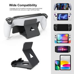 Racks Handheld Game Console Portez pour PS Portal Steam Deck Rog Switch Phone Gamepad Stand Mount Antislip Silicone Pad Bracket