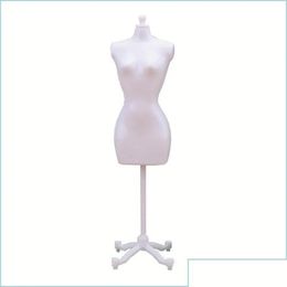 Rekken Hangers Rekken Vrouwelijke Mannequin Lichaam Met Standaard Decor Jurkvorm Fl Display Naad Model Sieraden Drop Delivery Brhome Otqvk Home Gard