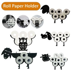 Racks Metal Sheep Dog Shape Toilet Topsue Rack de rangement autoport