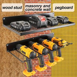 Rekken Power Tool Organisator Wand mount Style Rack Ool Plank Zware Duty Electric Drill Tool Holder Storage Rack voor workshop Garage Orga