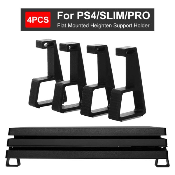 Racks PS4 Flatmounted Histen Support Game Game Game Game Horizontal Bracket Bracket Feed Feet pour PS4 / Slim / Pro Accessoires