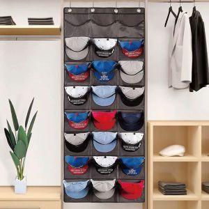 Racks Organisateur de casqueur de sac de rangement mural portable transparent avec des poches profondes pour protéger l'organisateur de stockage de placard de magasin et d'affichage