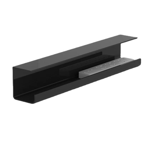 Supports sous le bureau, organisateur de câbles, plateau d'alimentation, gestion des fils, plateau de collecte, support adhésif double face ignifuge