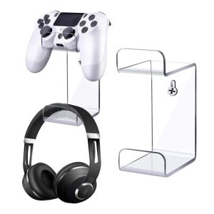 Racks mur mural acrylique headset support de jeu de jeu de gibier de jeu SAVEMENT SAVEMENT SAVOIR GAMEPAD HODDER UNIVERSEL