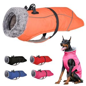 Racks Hiver Vêtements de chiens Chaussés chauds enlecement imperméable Big Dog Jacket Veste pour animaux