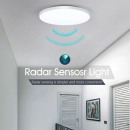 Radar sensor led plafondlampen auto vertraging bewegingssensor licht smart home verlichting plafond lamproom gangen corridor