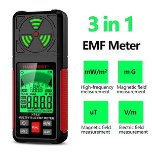 Testeurs de rayonnement 3 en 1 testeur de rayonnement électromagnétique portable portable testeur de champ de radiofréquence portable numérique EMF mètre HT627 230825