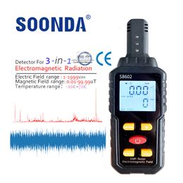 Stralingstesters 3-in-1 EMF-meter Stralingsfrequentiemeter Stralingsdetector Elektromagnetisch veld Persoon Stralingsdosismeter Tellerdosisalarm 230827