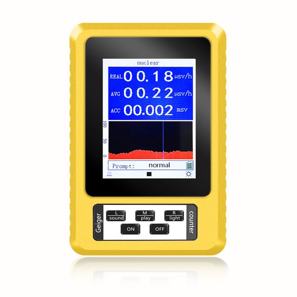 Testeurs de rayonnement BR-9C XR-3 Nucleaire Radiation Detector 2-In-1 Emf Tester Geigerteller Kleur Scherm Persoonlijke Dosimeter Marmer detectoren 230516