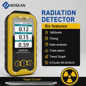 Stralingstesters FS5000 Geigerteller Nucleaire stralingsdetector X-ray Beta Gamma Radioactiviteitsdetector voor nucleair afvalwater voor pc-software 230827