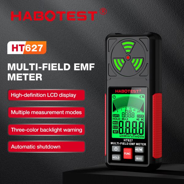 Testeurs de rayonnement HABOTEST HT627 EMF mètre professionnel détecteur de rayonnement de champ électromagnétique Portable radiofréquence avertisseur mètre 230826