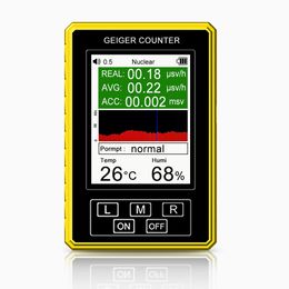 Testeurs de rayonnement Affichage numérique portatif Détecteur nucléaire de rayonnement électromagnétique Compteur Geiger EMF Testeur de type haute précision entièrement fonctionnel 230826