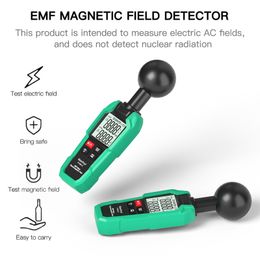 Probadores de radiación Medidor EMF de alta precisión Probador de campo electromagnético Medidor de prueba de radiación electromagnética Pantalla digital LCD de 2 pulgadas 230825