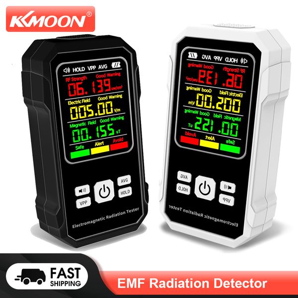 Testeurs de rayonnement KKMOON Détecteur de rayonnement électromagnétique Testeur de champ magnétique électrique Compteur Dispositif de détection de force RF avec alarme sonore 230516