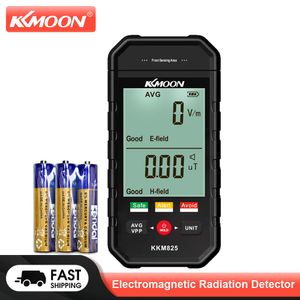 Stralingstesters KKMOON KKM825 Elektromagnetische stralingsdetector Elektrisch veldtester Magnetisch veld Radiotest Geluid Licht Alarm EMF-meter 230825