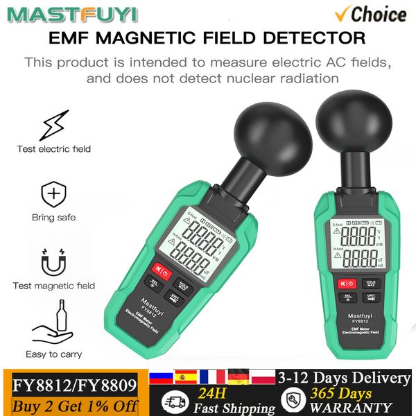 Testeurs de rayonnement Mastfuyi EMF mètre testeur de champ électromagnétique jauge de test de rayonnement électromagnétique détecteur de rayonnement d'onde électromagnétique 230825