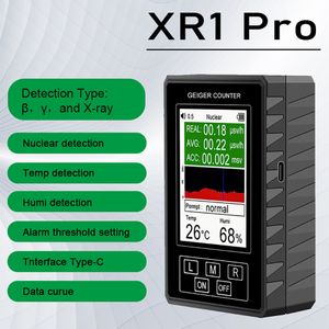 Radiation Testers XR1 Pro Geiger Counter Nuclear Radiation Detector Dosimeter Portable Handheld Beta Gamma X-ray Radiation Monitor With Backlight 230825