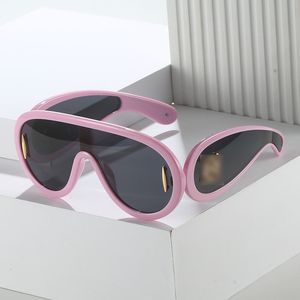 Tide de radiación Nice Marco Diseñador de gafas de sol diseñador Marca de moda Gafas de sol de gran marco para mujeres Unisex Viajes y2K Sunglass Pilot Sport Lunette de