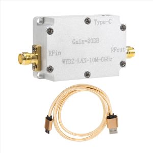 Radio 10m6GHz Amplificateur à faible bruit Gain d'amplificateur 20db Planté LNA RF Signal de conduite du récepteur avant pour la radio Radio FM, 20DB