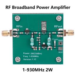 Amplificateur à large bande Radio 1930MHz 2.0W RF, Module d'amplificateur de radiofréquence DC 12V, amplificateur de puissance à large bande pour la Transmission Radio FM