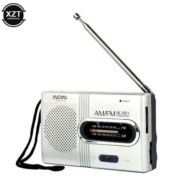 Radio 1 PC Portable Mini portable double bande AM FM lecteur de musique haut-parleur avec antenne télescopique stéréo extérieure 230830