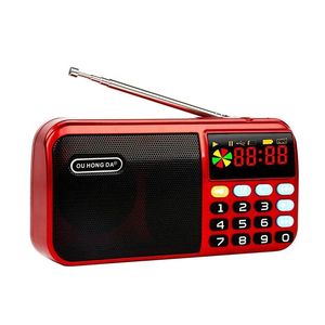 Radio 1PCS Mini Radio portátil Handheld Digital FM USB TF TF MP3 Player USB USB Recargable RECEPTOR RECEPTOR MÁS. NUEVO