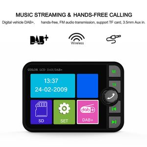 Radio 2,4 inch Dab Radio-ontvanger in autoradio Geluid Digitale signaaluitzending Fm-radio Dab + Bluetooth Mp3-speler voor Europa Australië