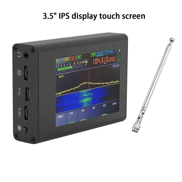 Radio 50khz200mhz Malachite Sdr Radio à ondes courtes réduction du bruit récepteur Radio défini par logiciel avec écran tactile de 3.5 pouces