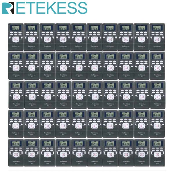 Radio RETEKESS PR13, receptor de Radio de bolsillo, Radio Digital DSP FM estéreo, Mini portátil para guía de entrenamiento de conferencias en iglesias, 50 Uds.