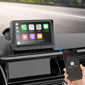 Pantalla de 7 pulgadas de 7 pulgadas Bluetooth Compatible para la tableta de navegación de Autom Autoplay de Carplay inalámbrica Android Multimedia Multimedia HD1080 estéreo