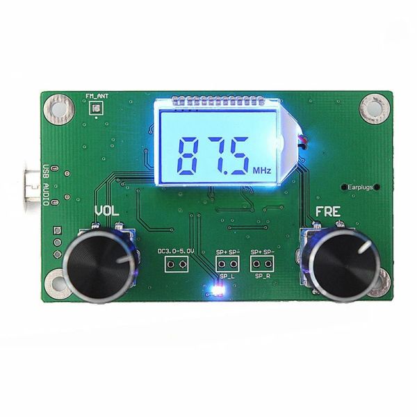 Radio 87108MHz DSPPLL LCD Estéreo Digital Módulo Receptor de Radio FM + Control Serial