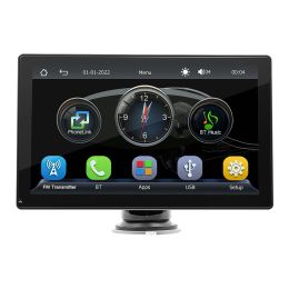 Radio de 9 pulgadas CAR inalámbrico Radio Bluetooth Compatible Android Auto Wireless Multimedia Player Camera de respaldo HD Touchsid