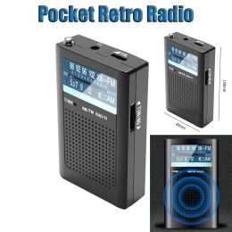Radio AM FM Radio con batería Estéreo de doble canal Antena incorporada Radio para regalos para personas mayores Selección manual de canales