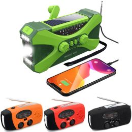 Radio AM / FM / NOAA Emergency Radio 10000mAh Solar Power Hand Crank Radio Global Récepteur de haute qualité LED LED LECTURE LECTURE SOS ALARM