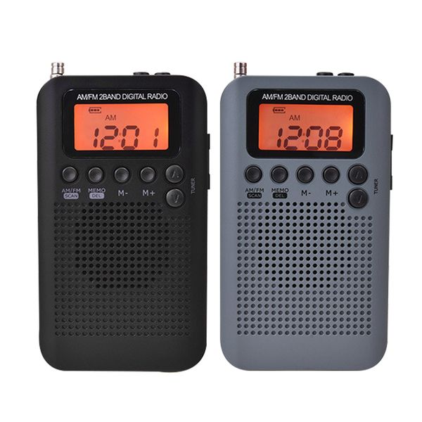 Radio AM FM Portable LCD Affichage Poche Récepteur Double Bande Stéréo pour Marche Randonnée Camping Avec Ser Casque 230801