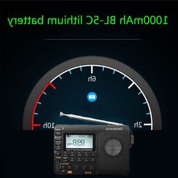 Livraison gratuite Radio AM FM SW Radio de poche ondes courtes FM haut-parleur Support carte TF USB REC enregistreur temps de sommeil Kqsqw