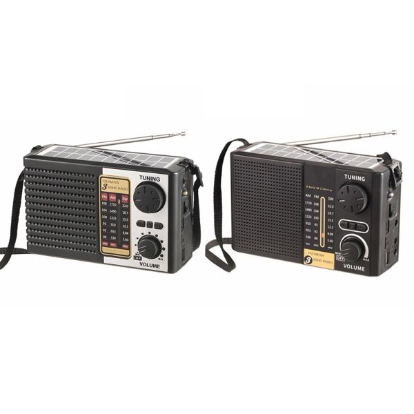 Radio AM FM SW con carga Solar, Radio de emergencia con batería, Bluetooth, compatible con 5,0, linterna de emergencia, Radio portátil para exteriores