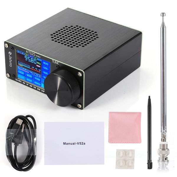 Récepteur Radio toutes bandes Ats25 Max Si4732, Fm Rds Am Lw Mw Sw Ssb Dsp, réglage du rétroéclairage à balayage spectral/arrêt Ats25 Max