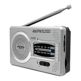 Radio BC R2033 AM FM Telescopische antenne Volledige band Portable Receiver Retro World Pocket Player voor Elder 230403
