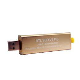 Radio Best RTL SDR V3 PRO RTL2832U R820T2 0.5ppm TXCO HF BIAS SMA Software definido Banda completa de radio para Windows 10 Mac.Android Linux