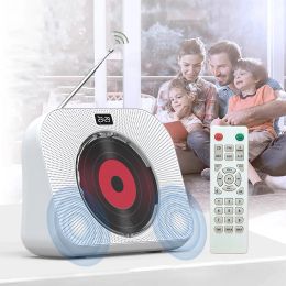 Radio CD -speler Handheld Muziekspeler LCD Display Remote Control FM Radio BluetoothCompatible 5.1 Typec Oplaadbare aux audiokabel