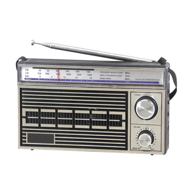 Radio Radio Classic Hot Sale FM / AM / SW 3 Band Radio avec une tension de haute qualité et de haute qualité 220 V
