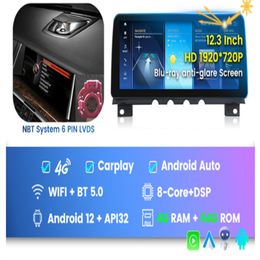 Radio met GPS voor coche, weergave Multimedia met Android 12, Qualcomm, Snapdragon 12,3, 8 + 662G, 256 schijven, BT, voor BM-W serie 7, F01, F02, 2009-2015, NBT, CIC