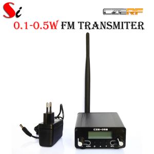 Radio CZE05B 0,1W / 0,5W FM TRANSTERTER STÉRÉO PLL Radio Broadcast Rubber Ant PS Kit