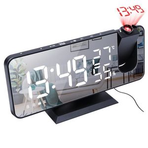 Radio Digitale wekker Klokken USB Wake Up Watch Tafel Elektronische desktop Fm-tijdprojector Sn-functie 2 Drop Delivery Elektronica Dho9N