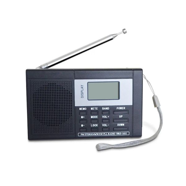 Radio numérique AM FM, antenne télescopique, bande complète, récepteur de Radio Portable rétro FM World, lecteur de Radio de poche pour personnes âgées